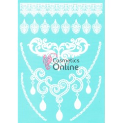 Tatuaje temporare pentru corp HENNA Alb W002